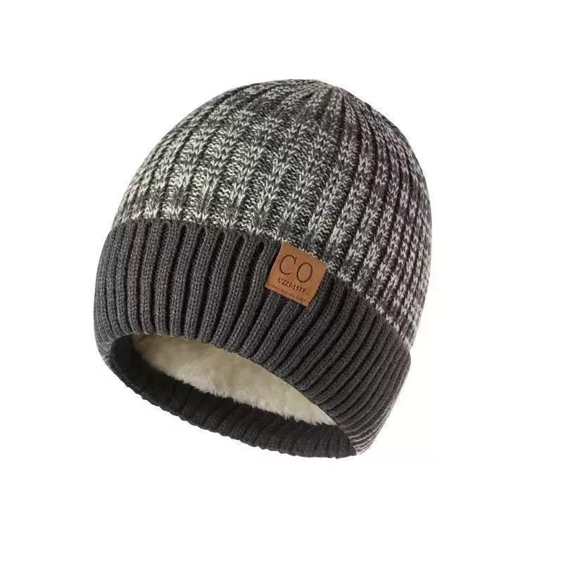 Outdoor Ski Hat Winter Thick Beanie Hat With Fleece Lined For Men Women Winter Solid Knitted Wool Skull Cap For Outdoor Use