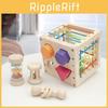 Holz Montessori Formensortierspielzeug für Babys Kleinkind Lernspielzeug