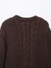 Women's Cable Knit Sweater: Autumn/Winter Loose Design with Big Sleeves, New European-American Fashion.