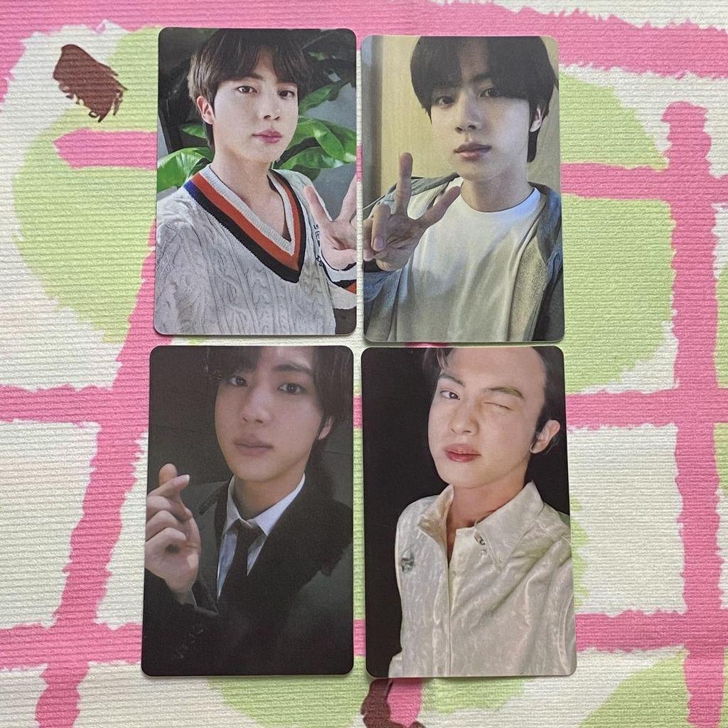 [USED] BTS Jin Lucky Drop BE Soundwave Bonus Trading Cards (4 Cards)