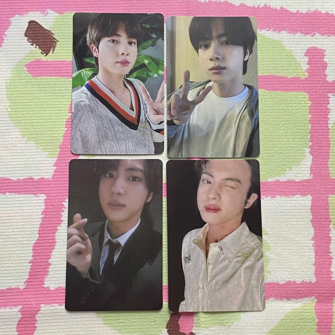 

[USED] BTS Jin Lucky Drop BE Soundwave Bonus Trading Cards (4 Cards)