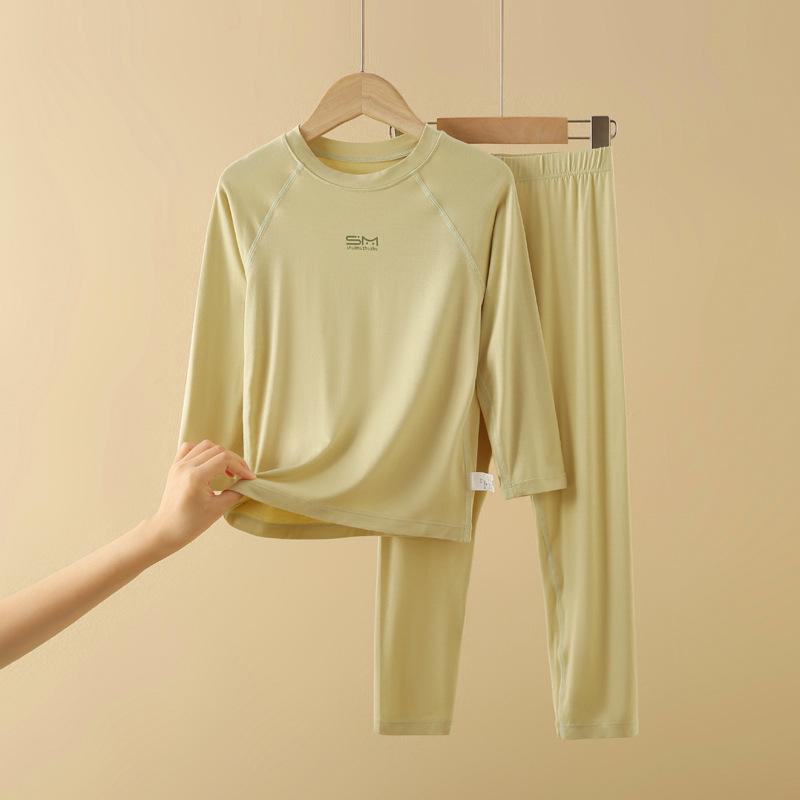 Dětský podzimní modální set pyžama a kalhot - Chlapecké spodní prádlo a dívčí domácí oblečení pro střední a velké děti