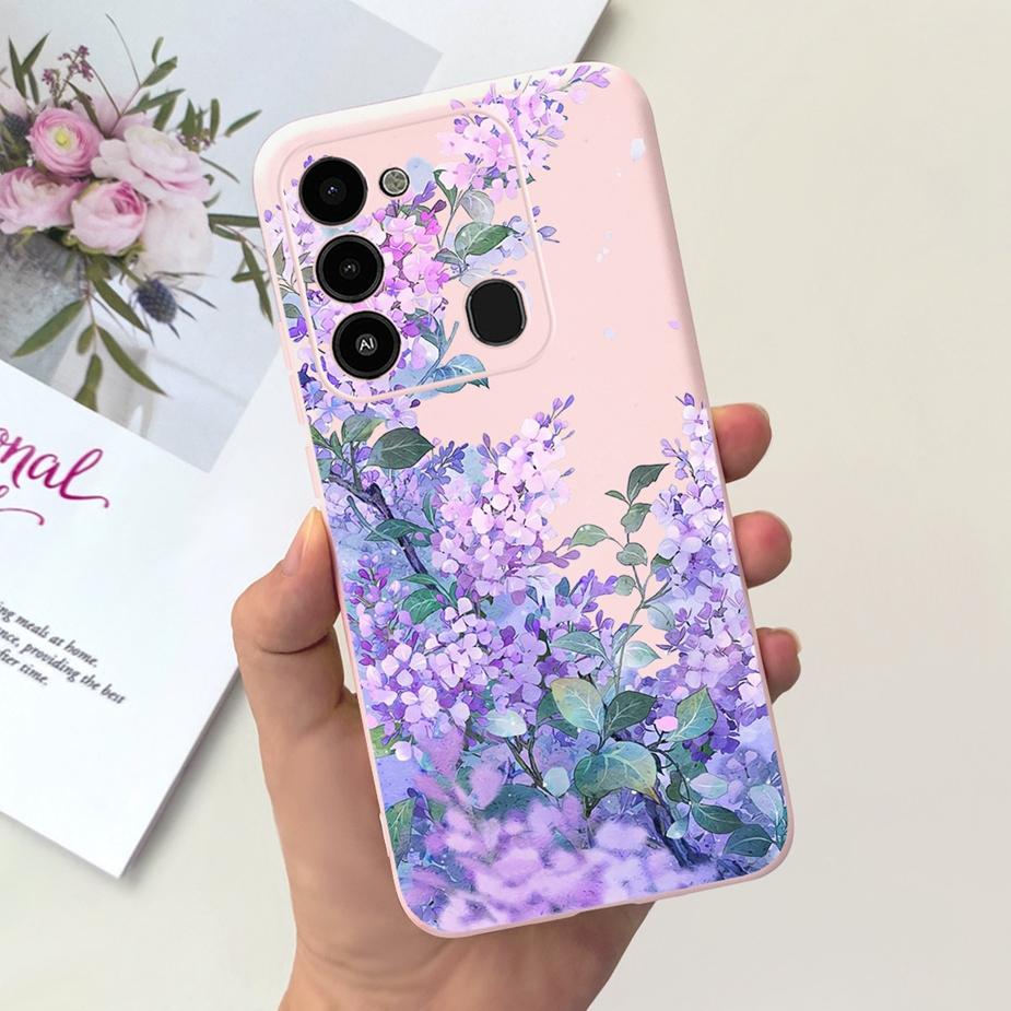 For Tecno Spark 8C Case KG5k KG5j KG5n Stylish Candy Painted Cover Soft Silicone Phone Case For Tecno Spark Go 2022 Spark8C Bags
