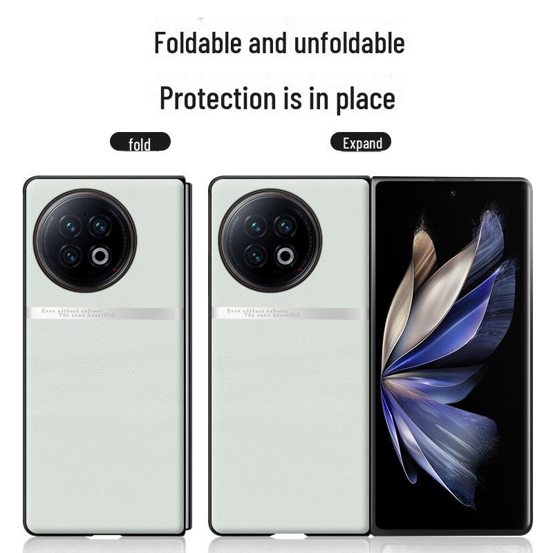 VivoXFold2 Liquid Leather Case: Anti-Fall & Anti-Fouling Protective Cover