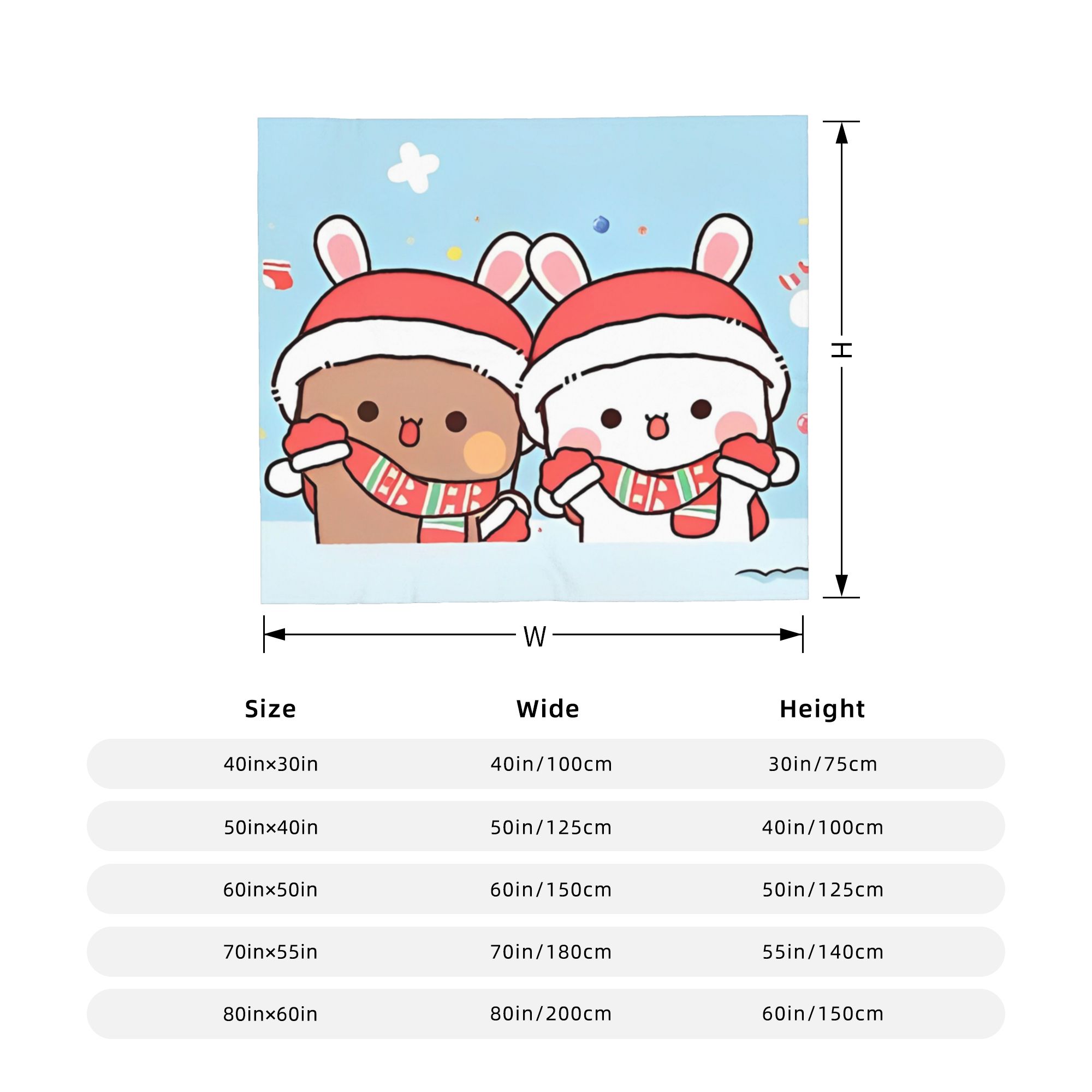 

Cute Cartoon Bubu Dudu Fleece Throw Blanket Blanket for Sofa Office Super Warm Bedroom Quilt 130x150cm