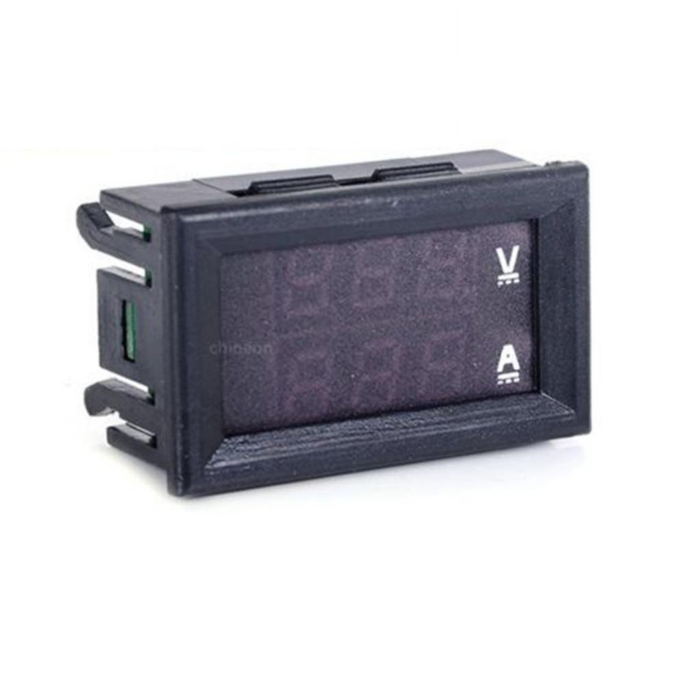 1/3/5PCS DC 100V 10A 0.28" Mini Digital Voltmeter Ammeter 4 Bit 5 Wires Voltage Current Meter Tester Red  Red Dual LED Display