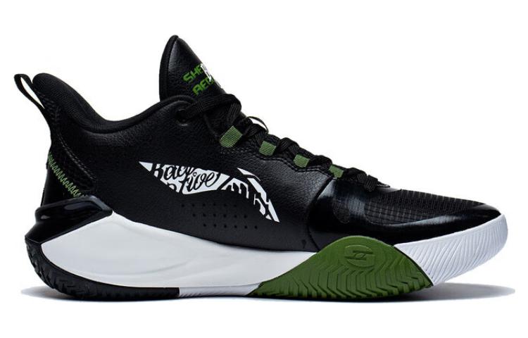 Li Ning Storm 2023 Comfortable Cushioning, Wear Resistant Low top Basketball Shoes Men's Black ABFT021-1