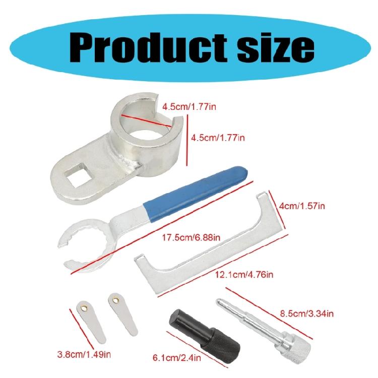 7Pcs Camshaft Locking Adjustment Tool Set for T10025 3248 3419 T50009 2064 2065A 3355 Engines Ensures Accurate Alignment