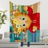 Decke Überwurf Tiger D-Daniel Super Kuschelig Plüsch Wohnzimmer Nachbarschaft Sofa Couch Kindlich Geburtstag Cartoon Geschenke