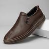 Genuine Leather Quality Men'S Shoes Brand Men Casual Shoes Luxury Business Platform Shoes Breathable Slip On Driving Moccasins