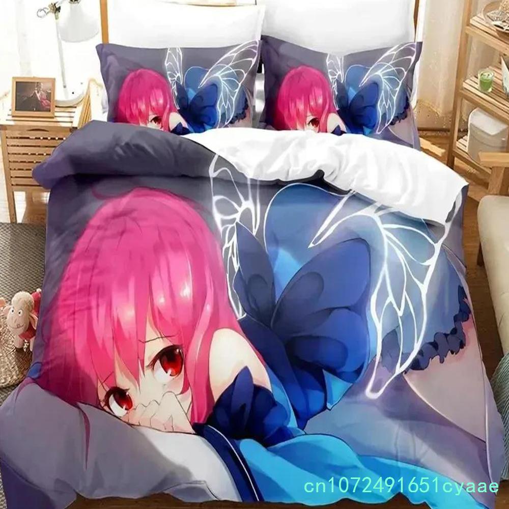 Girls Anime SHY Bedding Set Duvet Cover Bed Set Quilt Cover Pillowcase Comforter King Queen Size Boys Adult Bedding Set