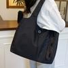 Nylon Cloth Foldable Hand Carry Shopping Bag New Simple and Portable Shoulder Tote Bag Large Capacity Messenger Bag