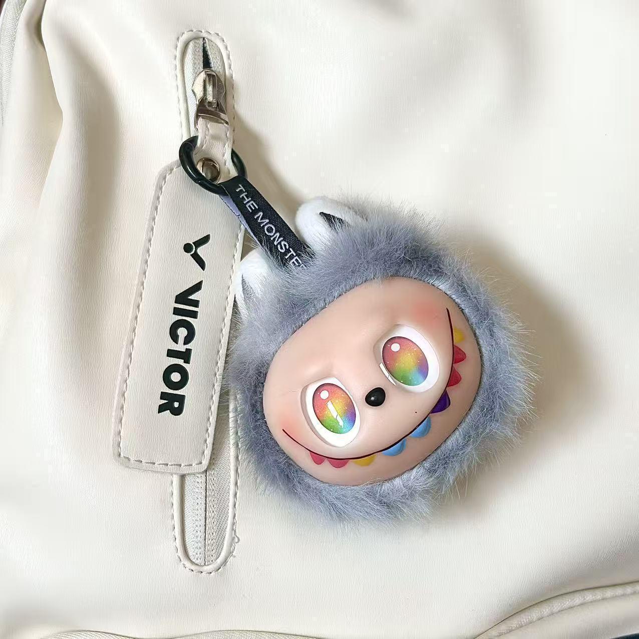 

Трендовий плюшевий брелок Labubu: Настроювана Барвиста Гола Вінілова Лялька-Іграшка