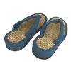 IKEHIKO Igusa Zori Shichito 2504629 Sandalen, Zobel, Geta, Blau, 26cm,