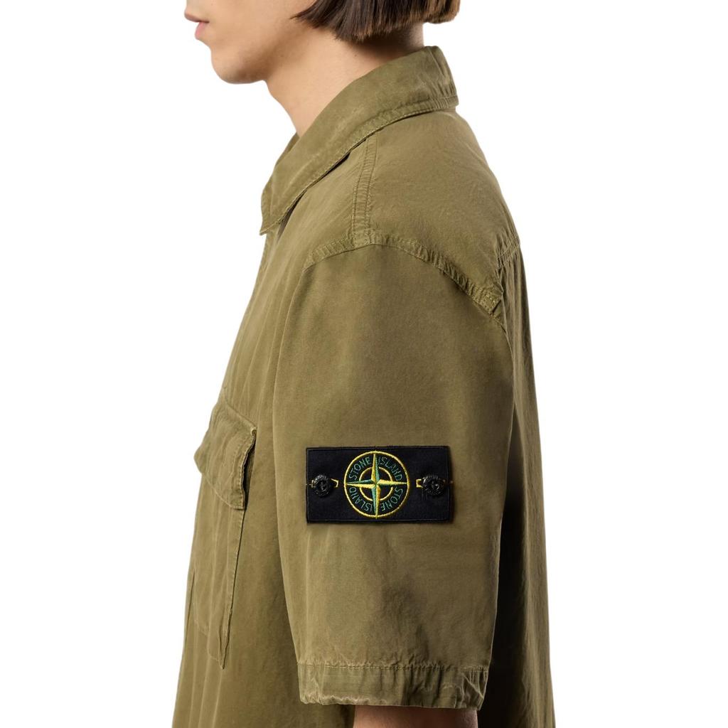 STONE ISLAND Logo Pocket Short Sleeve Shirt Men Shirts L1S151200031S00WNV015G