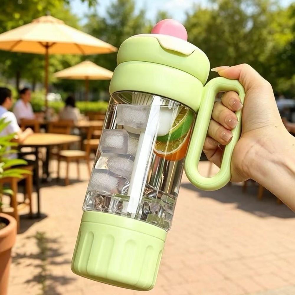Leak-proof Sports Water Bottle Large Capacity Tea-water Separation Cup Tea Partition Cup Travel