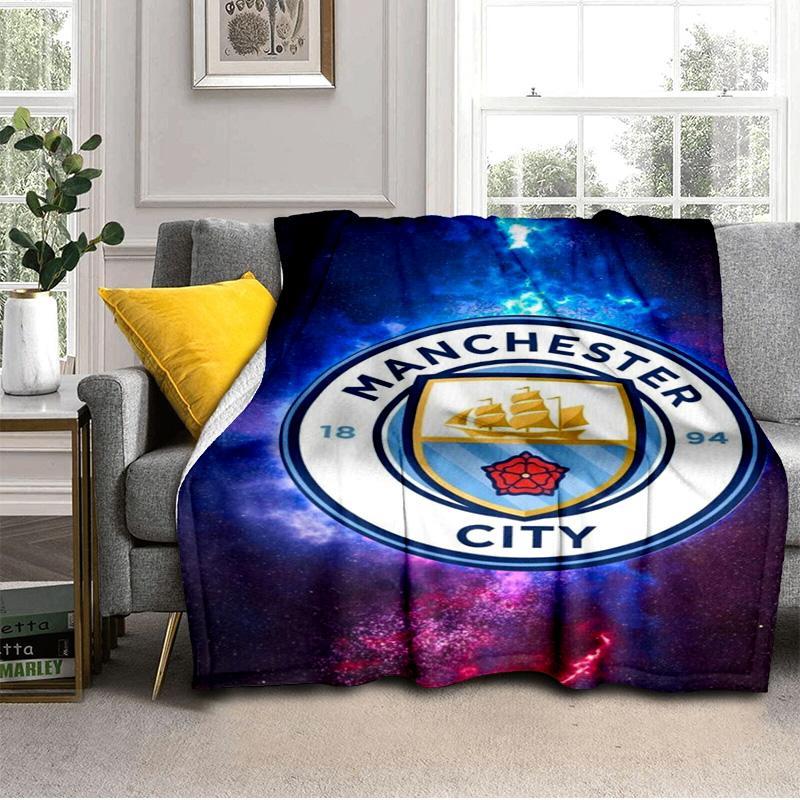 City Football Club Printed Throws Blanket Soft Flannel Blankets for Couch Bed Gifts for Men Women Picnic Blanket Christmas Gifts