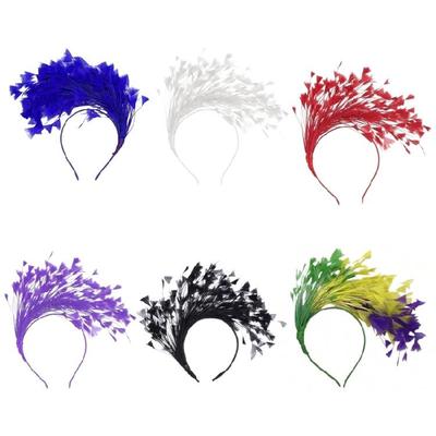 Practical Feather Hairband Hair Decors Headband For Halloween Costume Parties Stage Performances And Cosplay Event