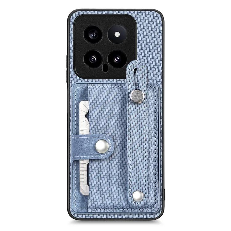 

C1-01 Для Xiaomi 14 Чехол Браслет Дизайн Слоты для карт Кожаное покрытие Задняя крышка