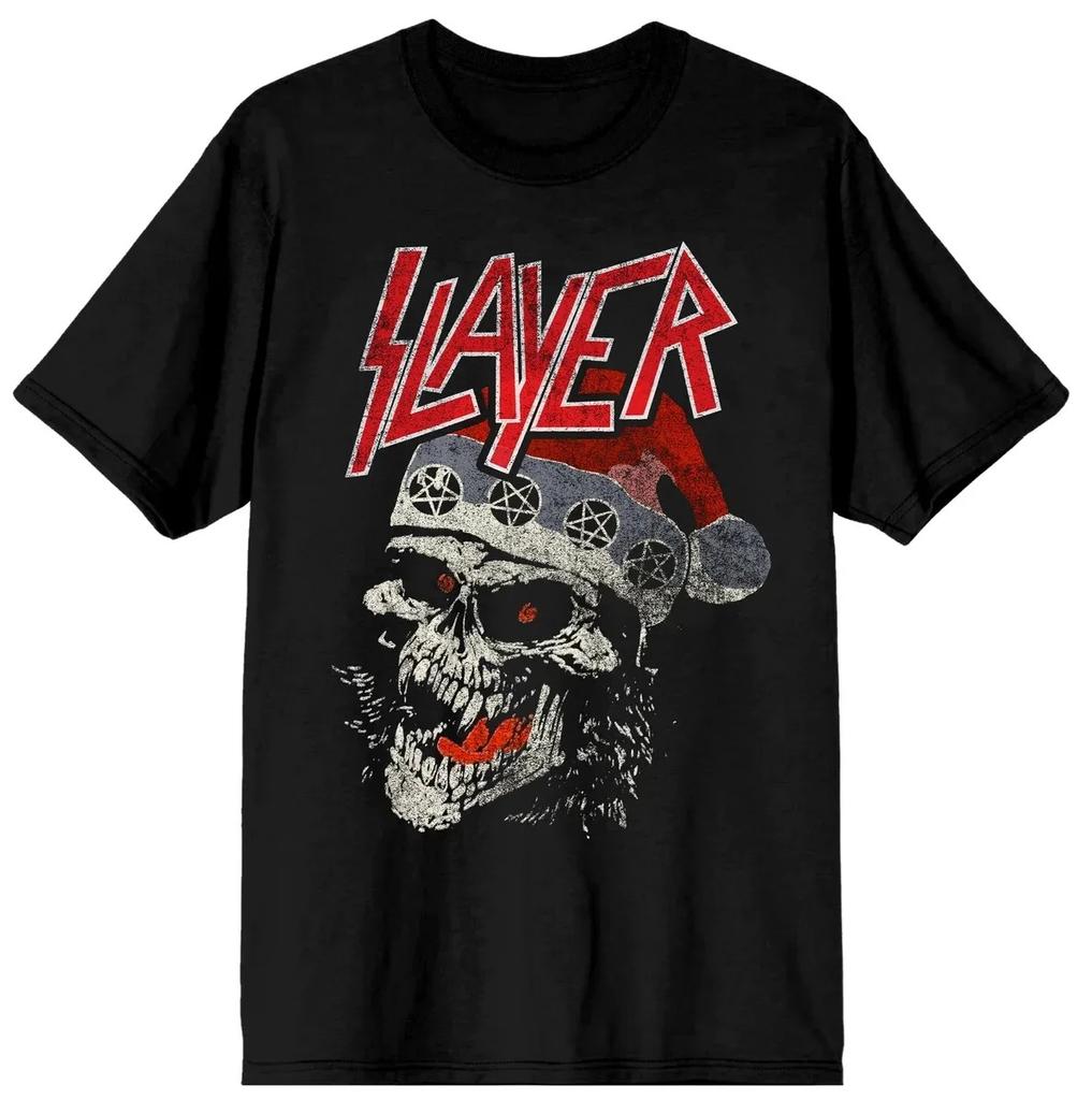 Slayer Classic Thrash Metal Logo T-Shirt Legendary Rock Band Red Unisex Oversized Casual T-shirt