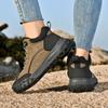 Mode Handgefertigte Motorradstiefel Echtes Leder Herren Schnürstiefel Mode Herren Lässige Low-Top-Schuhe Alleskönner Herren Basisschuh