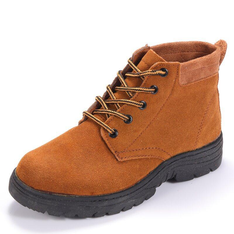 Abor Insurance Shoes Men's High-top Cowhide Steel Bag Head Anti-scalding and Anti-smashing Construction Site Work Shoes High Temperature Shoes