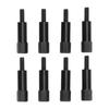 8pcs Car Valve Cover Bolt Nut Black Powder Coated Replacement for SBC Small Block 283 305 327 350 383 400 Engines