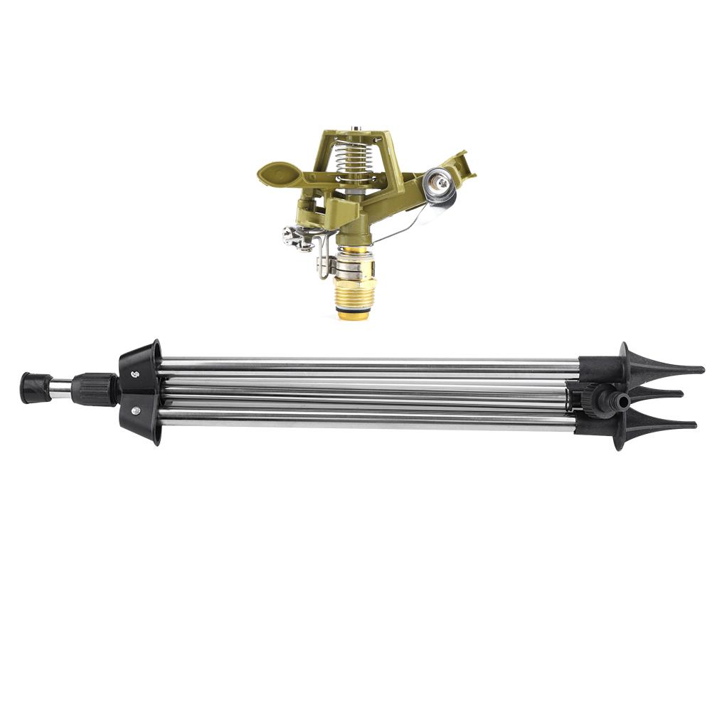 Stainless Steel Ground Insert Zinc Sprink Water Watering Sprinkler Sprayer Lawn Garden Yard