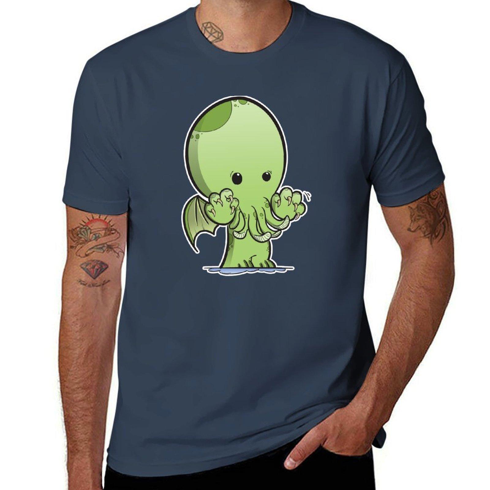 Baby Cthulhu Tshirt Soft Stretch Short Sleeve Top S