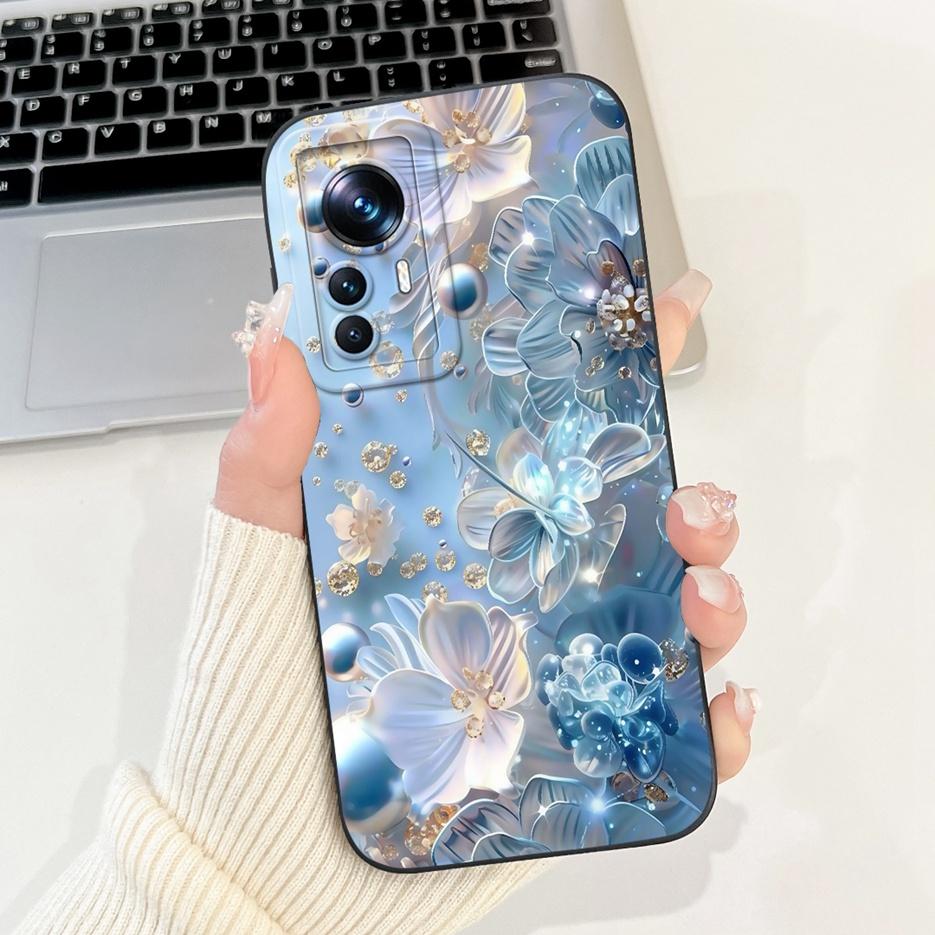 For Xiaomi 12T Pro Case Cute Cartoon Fashion Painted Cover Soft Silicone Phone Case For Xiaomi Mi 12T Pro Mi12T 5G Fundas Bumper