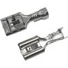 10Pcs 9.5mm Female Crimp Terminal 9.5 High Current Car Automotive Connector Spade Terminals for 2-4mm2 Cable(Nickel)