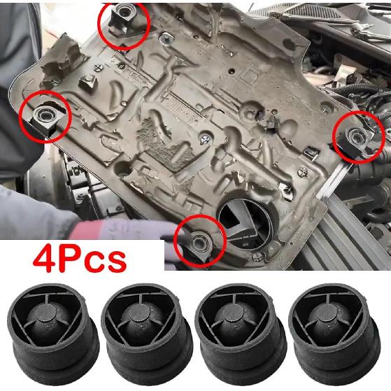 2/4Pcs Car Engine Cover Grommet Buffer Bumper Stop Jounce Bush for VW for Passat B6 2005 2006 2007 2008 2009 2010 06A103226(2PCS)