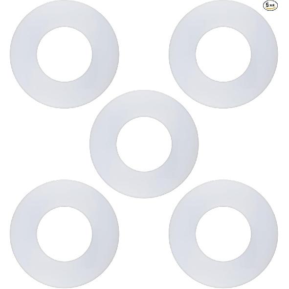 Seal Gasket for Flush Valve Toilet Tank Canister Silicone Replacement Parts E