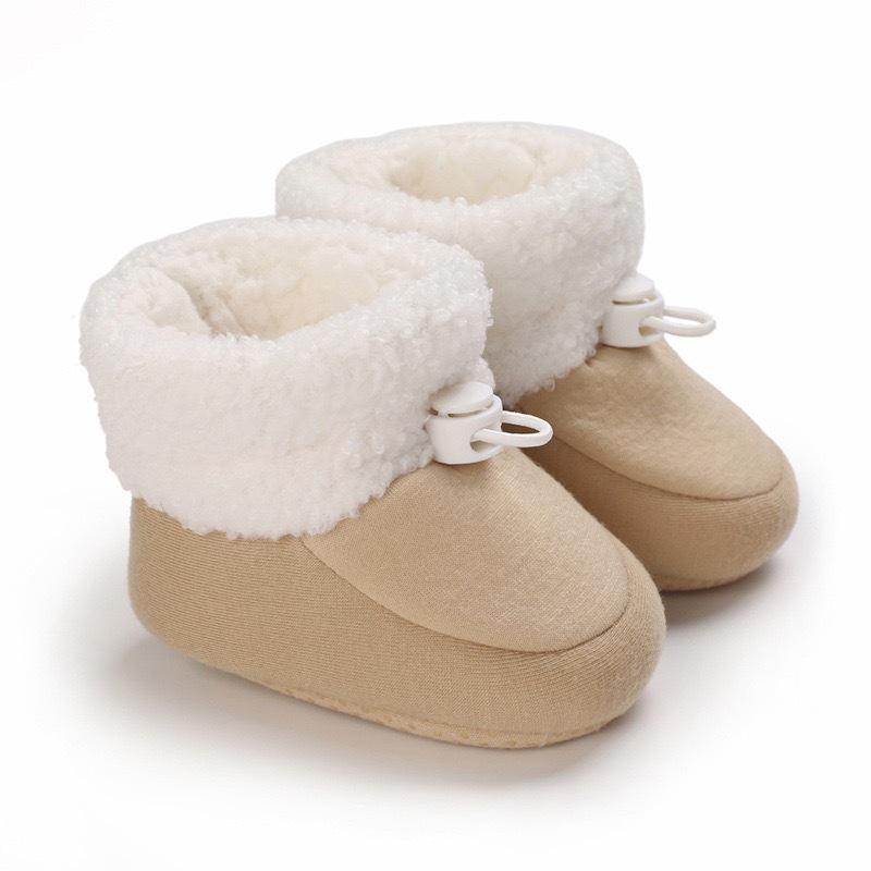 Versatile Non-Slip Cotton Snow Boots with Soft Sole for Indoors & Outdoors - Plus Velvet, Toddler To Adult Sizes