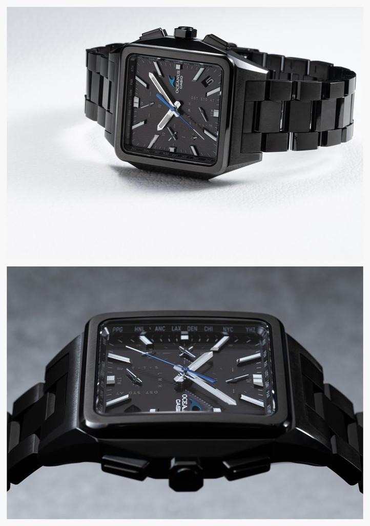 Oceanus Watch in Classic Line Bluetooth Equipped with Radio Solar Sapphire Glass Black [Casio] [Made Japan] OCW-T5000B-1AJF Men's