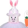 Girl Easter Bunny Tutu Dress Ears Hair Hoop Romper Outfit for Carnivals