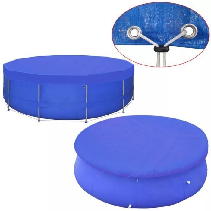 Couverture de piscine ronde VIDAXL - 540 cm - 90 g/m² - Vert