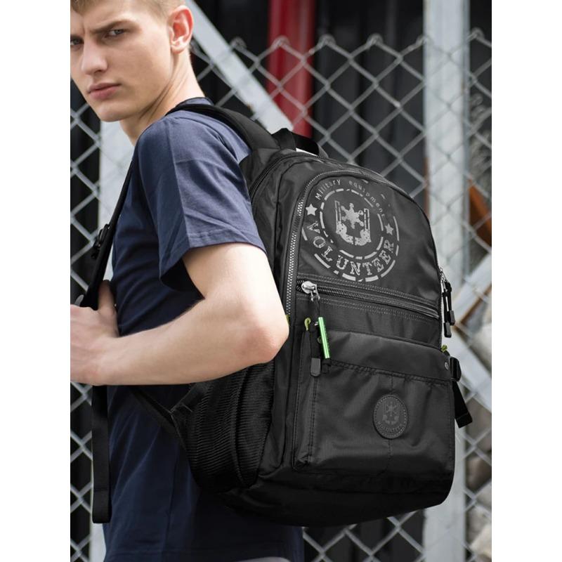 Volunteer Herren Reise Wasserdichte Rucksäcke Multifunktional Große Kapazität Mode Mehrfach-Taschen Hochwertige Oxford Tasche