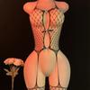 Erotic Lingerie See Through Women Underwear Hollow Mesh Hot Crotchless Garter Sexy Bodysuit Exotic Costumes Fishnet Bodystocking