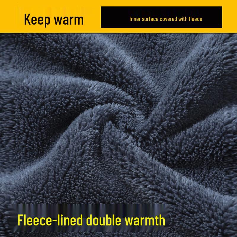 ROMON Men's Lamb Fleece Stand-Up Collar Jacket