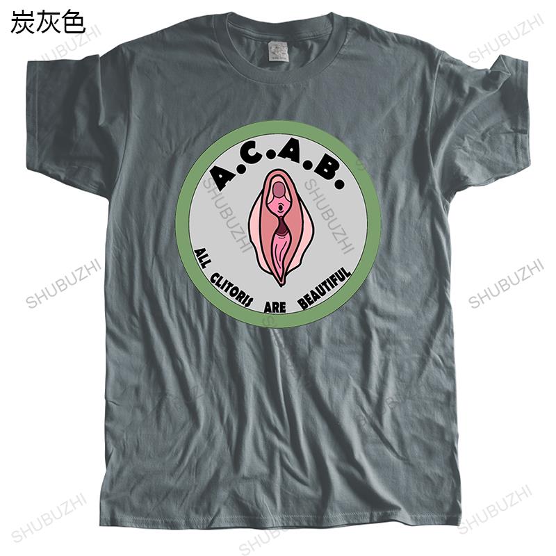 Mens Brand Tshirt Short Sleeve Male Tops Acab All Clitoris Are Beautiful Unisex T-shirt Teenagers for Him Plus Size Teeshirt