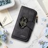 Stylish Wolf Pattern Long Wallet Forever Printed Large Capacity Card Cash Holder Purse