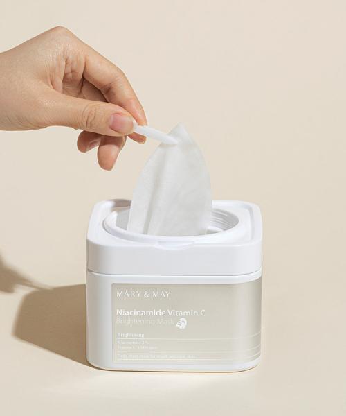 Mary & May Niacinamide + Vitamin C Brightening Mask 30 sheets/400g