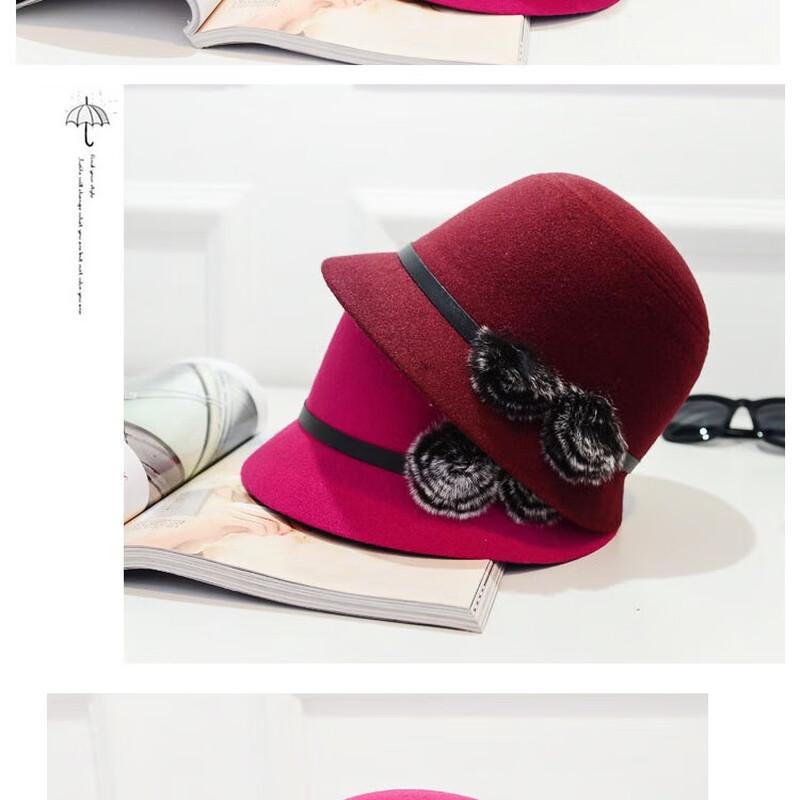 ZHENYUEQI Women's Autumn/Winter Wool Felt Wide Brim Hat