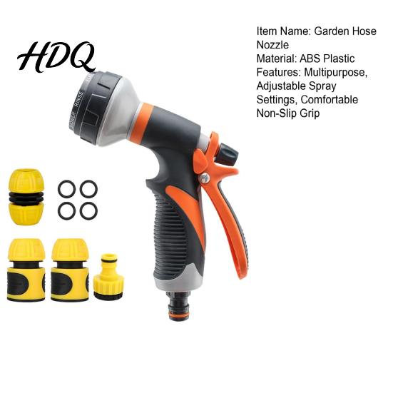Labor-saving Water Nozzle Garden Hose Nozzle High Pressure Heavy Duty Hand Durable Sprayer Sprayer Adjustable for Plants Watering Car Washing