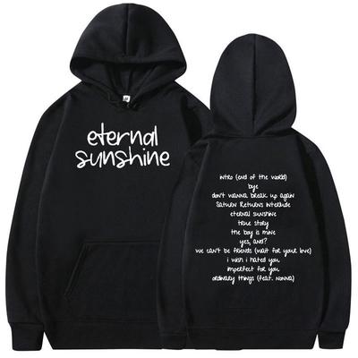 Bluza z kapturem Ariana Grande Eternal Sunshine dla mężczyzn Klasyczna Harajuku Street Casual Moda Prosta Codzienna Jesień Zima Bluza z długim rękawem