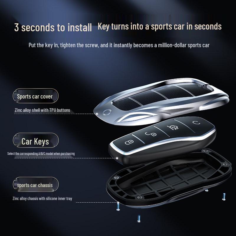 BYD Cross-Border Key Case: Compatible with Han DMI, Song Plus, Qin L, Tang Max, Yuan Pro, EV Seal 06, Sea Lion 07