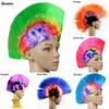 Vibrant Rainbow Purple Festive Wig Funny Party Accessory Hen Crest Headwear