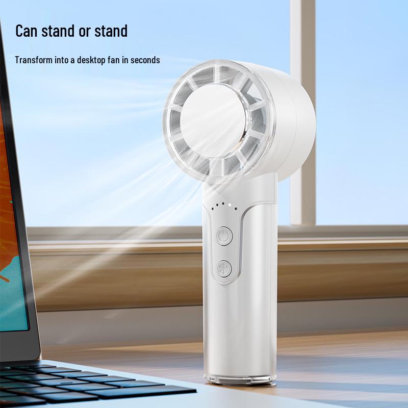 Portable Mini USB Handheld Strong Wind Transparent Fan