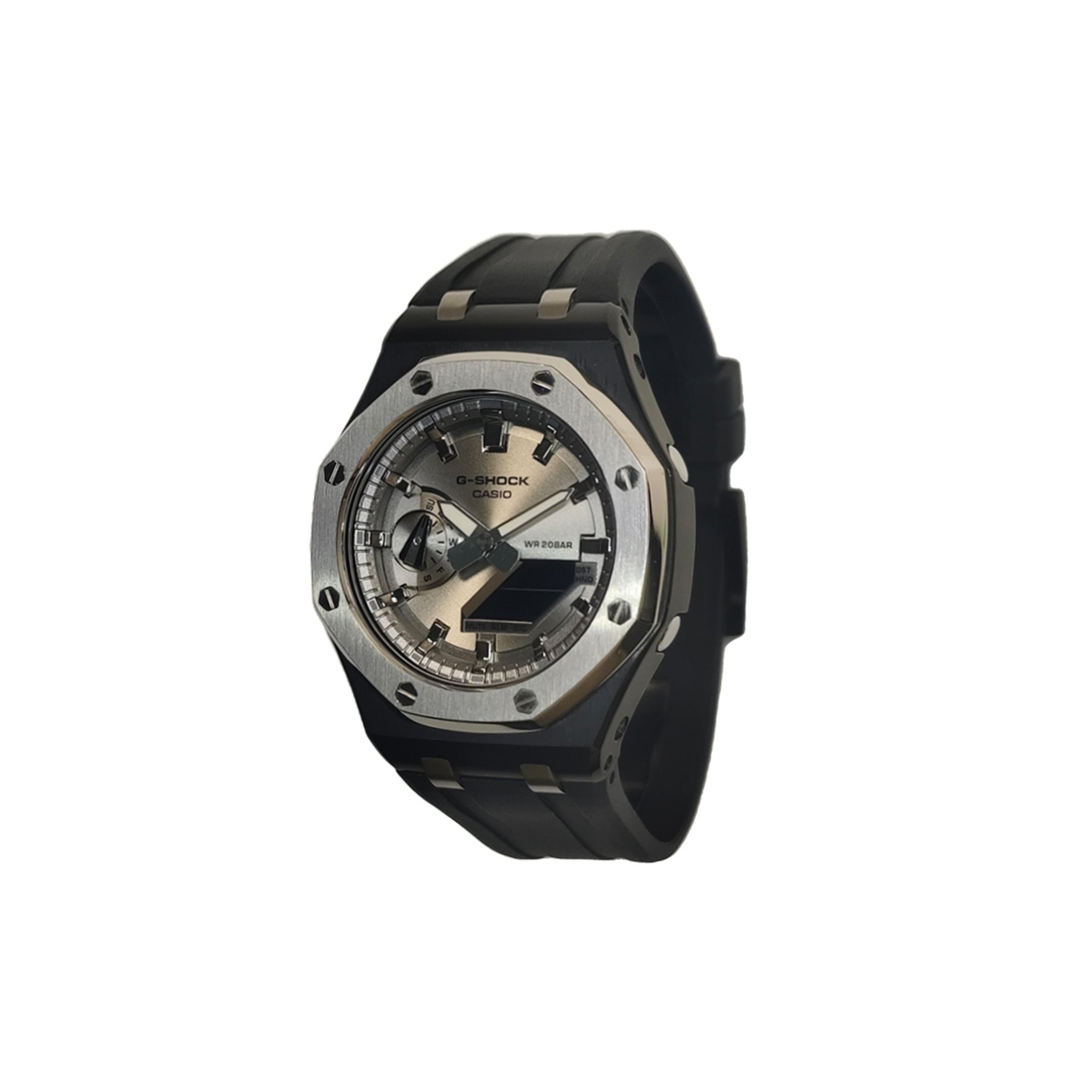

CASIO Custom Collection Watch Gift Box Electronic Movement Fluoroelastomer Strap Watch Men s Watches GA-2100SB-1A(Watch3--)